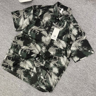 Grey Abstract Print Casual Shirt
