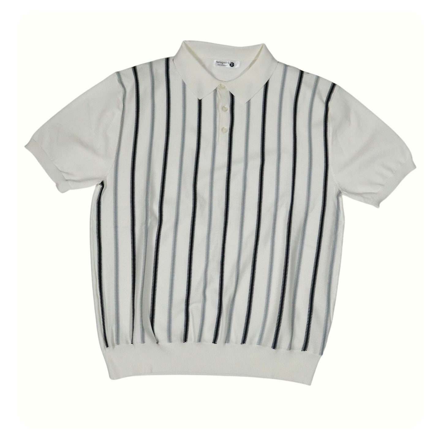 Classic Knitted Striped Polo