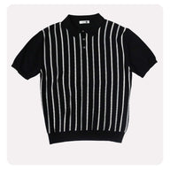 Classic Knitted Striped Polo