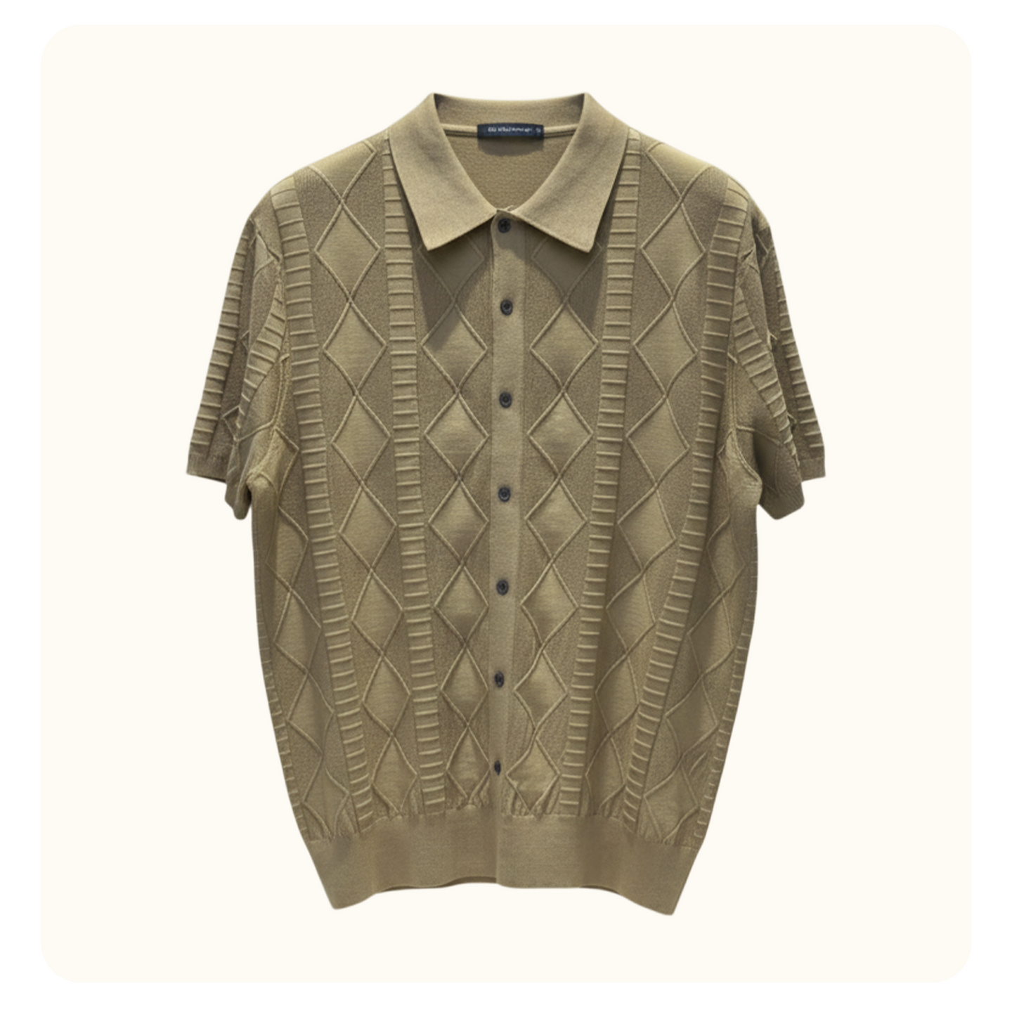 Floral Ice Silk Knit Polo