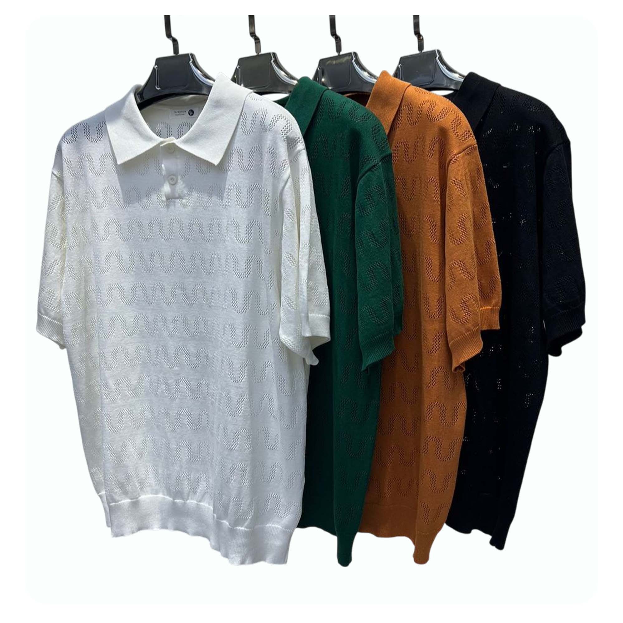 knitted short-sleeved shirt