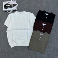 Premium Ribbed Knit Tee Set