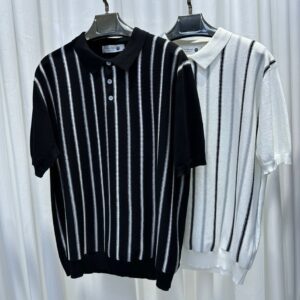 Classic Knitted Striped Polo