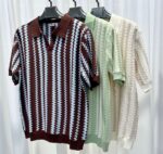Vintage Striped Knitting Shirts
