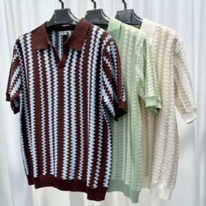 Vintage Striped Knitting Shirts